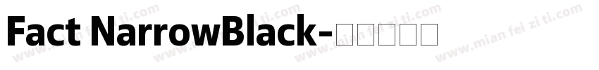 Fact NarrowBlack字体转换